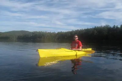 Image de Maison isolée du lac, plage privée pour la baignade ou la navigation de plaisance, enfants et animaux domestiques bienvenus