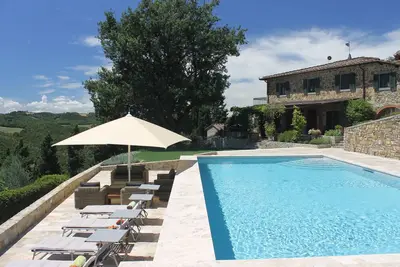 Image de Toscane Villa Pierre Avec Vue spectaculaire