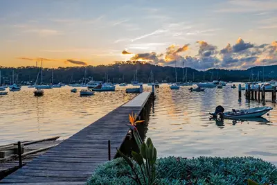 Image de La maison de bateau sur le front de mer