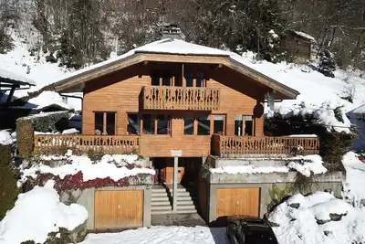 Image de Chalet Les Berots. Chalet de trois chambres avec vue sur Morzine.