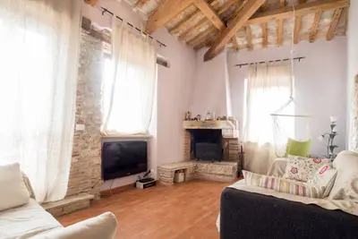 Image de Penthouse avec cheminée et terrasse avec vue sur le lac à 360 '