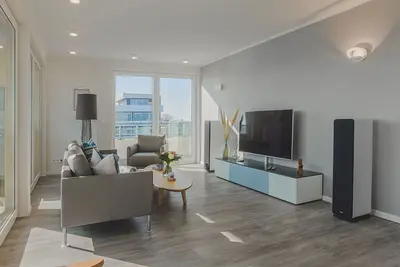 Image de Appartement design au bord du lac avec sauna, à 200 m de la mer Baltique