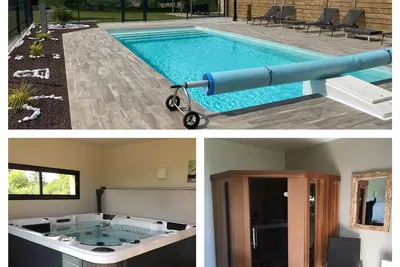 Image de La Miltière, Maison avec piscine, spa et sauna dans la Baie du Mt St Michel