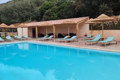 Image de Villa 4 personnes, piscine, 700m plage, vue mer