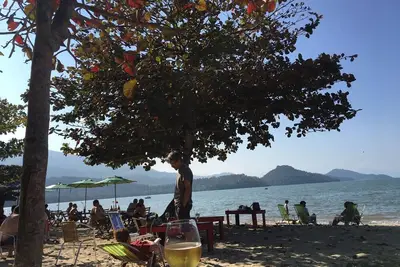 Image de Nouvelle maison avec piscine sur la plage de Jabaquara, à 100 m de la plage