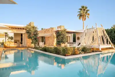 Image de Villa Mykonos: superbe villa design dans l'ouest magique de l'île