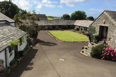 Image de Cottage près Boscastle avec une vue magnifique