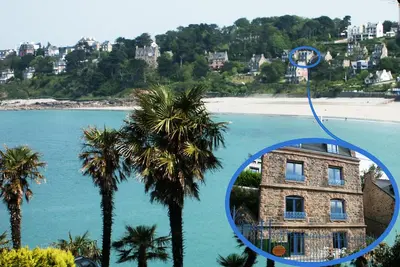 Image de plage&sable blanc \"Tiny House\" Villa Park Ar Min Emplacement d'exception