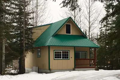 Image de Cottage super confortable Alaska ou kitchenette.