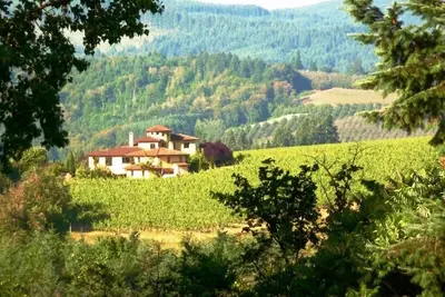 Image de Casi Cielo Tuscan Vineyard Estate, vallée de Willamette Nord, vues spectaculaires