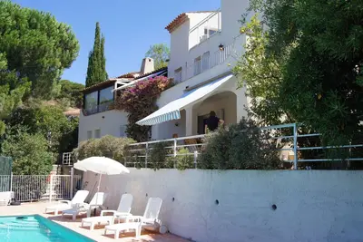 Image de Cannes Croix Des Gardes vue mer, villa climatisée 5 chambres piscine