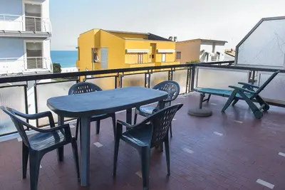 M029 - Marcelli, new seafront two-room apartment with terrace