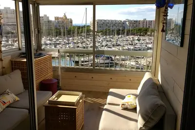 Image de Carnon apt 60m2, belle vue port, acces plage 50m, climatisé