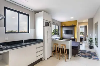 Image de Pleione ⭐️ flat completo, garagem, Jd. Botânico, Puc, Centro