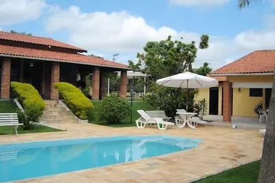 Image de Ferme en copropriété, cour poliesp, piscine chauffée et surplombant un espace vert