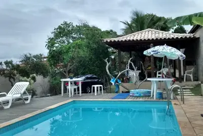 Image de Belle excellente maison avec barbecue piscine. privac. total 400 m de la plage