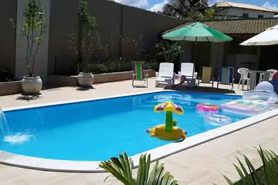 Image de Belle maison de plage avec piscine à 200m de la plage de Jacuipe, copropriété fermée