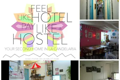 Image de Hostel Café Casu est un endroit joyeux et coloré.
