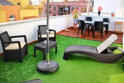 Image de Terrasse privée sur le toit, à 1 min de la plage