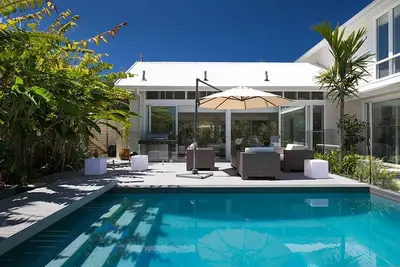 Image de White Sands Beach House - front de mer + studio séparé + animaux acceptés