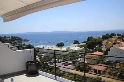 Image de Maison 6pers. vue mer avec piscine et accès direct à la plage d'Almadra.