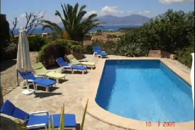 Image de Villa avec Piscine vue sur baie d'Ajaccio et les iles sanguinaires
