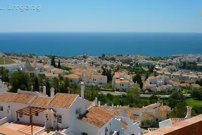 Image de 180° panoramic sea view, 23m² south terrace, WiFi, 2 air-conditioning, fireplace