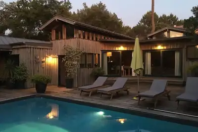 Image de Très belle villa en bois avec piscine chauffée, au calme entre bassin et océan