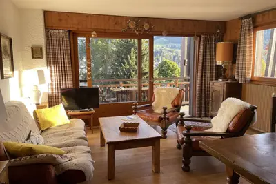 Image de Megeve, Vue Degagee, 2 balcons. 400m du centre, calme, confortable, bien équipé.