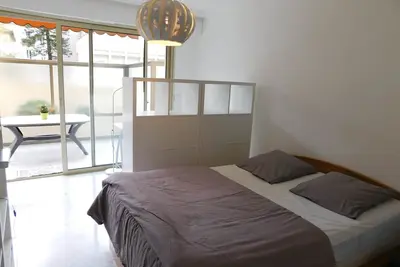 Image de Appartement neuf, vue jardin Biovès, 50m plage et  à 15 min de Monaco