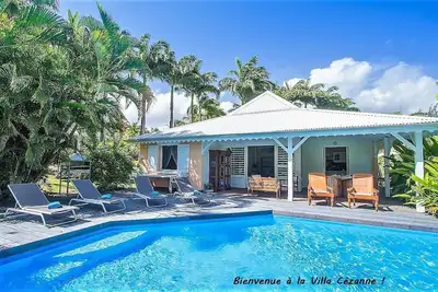 Image de Villa créole avec vue mer et piscine privée entre Ste Rose et Deshaies
