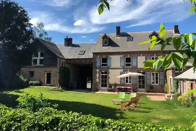 Image de Loc maison charme Vexin 65 km & 1h from Paris Ouest 5 bedrooms 10 pers. Swimming