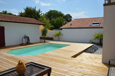 Image de Jolie Maison typique Basco-Landaise avec piscine privée