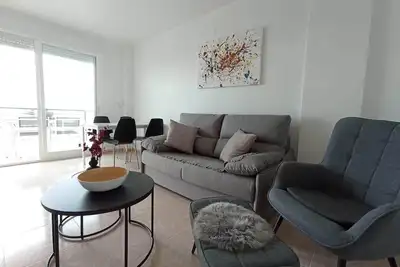 Appartement de standing 5 couchages, duplex, wifi, clim, piscine, parking, 2 wc