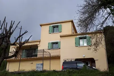Villa in the countryside, near the sea. Fantastic panoramic sea views.