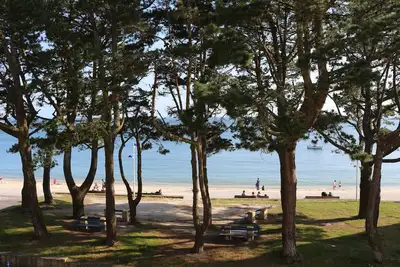 Image de Ty Trez, Magnifique vue mer face à l'entrée de la plage du Trez de Bénodet.