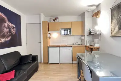 Image de Pied du télécabine. T2 + alcove. Parking couvert.