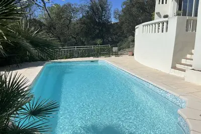 Image de Dans un écrin de verdure, villa d'architecte avec piscine