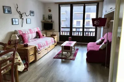 Image de Studio coin montagne 5 couchages 35 m2 sud 6ème et dernier étage Risoul 1850