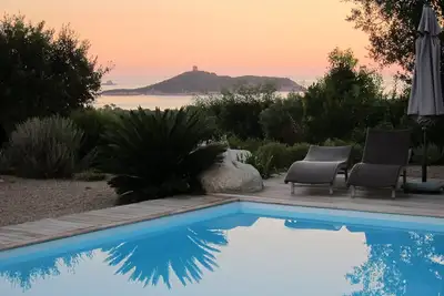 Image de Magnifique villa face Pinarello. Vue panoramique exceptionnelle mer et montagne