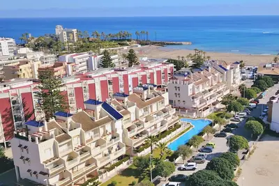 Image de Las Dunas Javea appartement de vacances, rez de chaussée, piscine, plage, wifi. Vt-446555-A