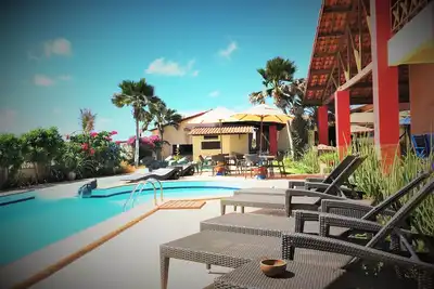 Image de Appartement près de la grotte de Mae D´Agua sur la plage de Praia Das Fontes