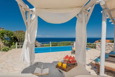Image de Orfos Villas Avec Piscine PRIVÉE Et Superbe Voir Vue-Sommeil 4
