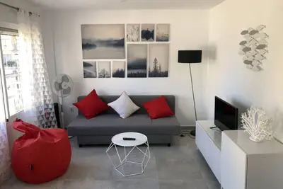 Appartement en 1ère ligne de la plage à Arenales