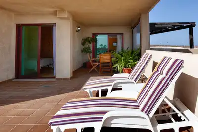 Appartement central avec vue sur Lanzarote et Isla de Lobos