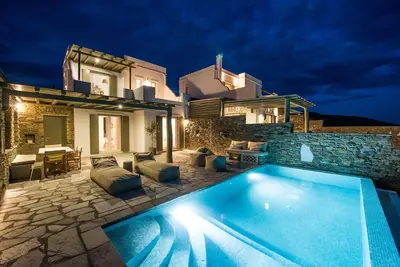 Image de Vathi Bleu Villa De Luxe Avec Piscine Privee Et Vue Sur Mer Exceptionnelle