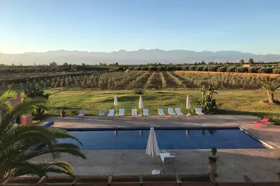 Image de Villa de luxe entièrement équipée avec une vue magnifique sur les montagnes de l'Atlas. 16 couchages