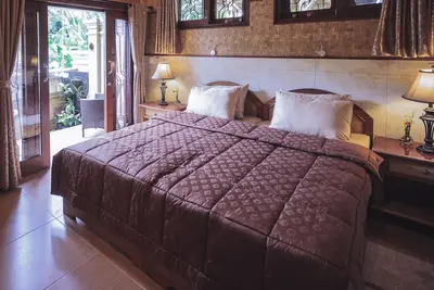Tranquille, Luxe Sawo Appartement 1 à Murni's Houses and Spa, Ubud, Bali