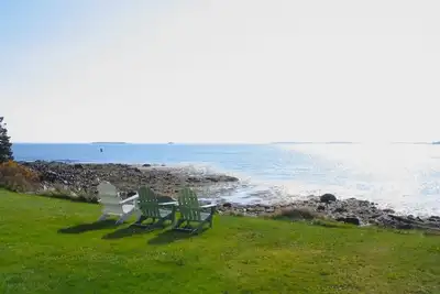 Image de Bord de la maison de la plage de l'eau Idéal, vues meilleure enveloppants, plage privée.