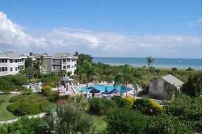 Image de Shell Island Beach Club unité 1c Premier étage vue complète du golfe.